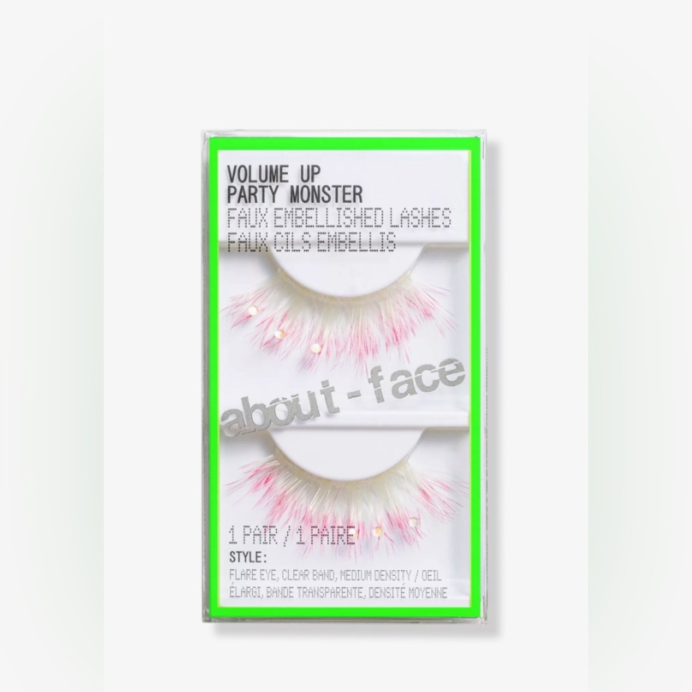 about-face Volume Up Faux Embellished Lashes Party Monster